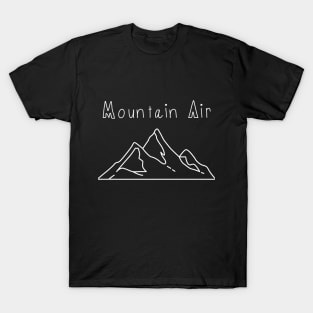 Mountain Air, Outdoor tshirt, climbing t-shirt, environment t-shirt, Skiing sweatshirt, snowboarding hoodie T-Shirt